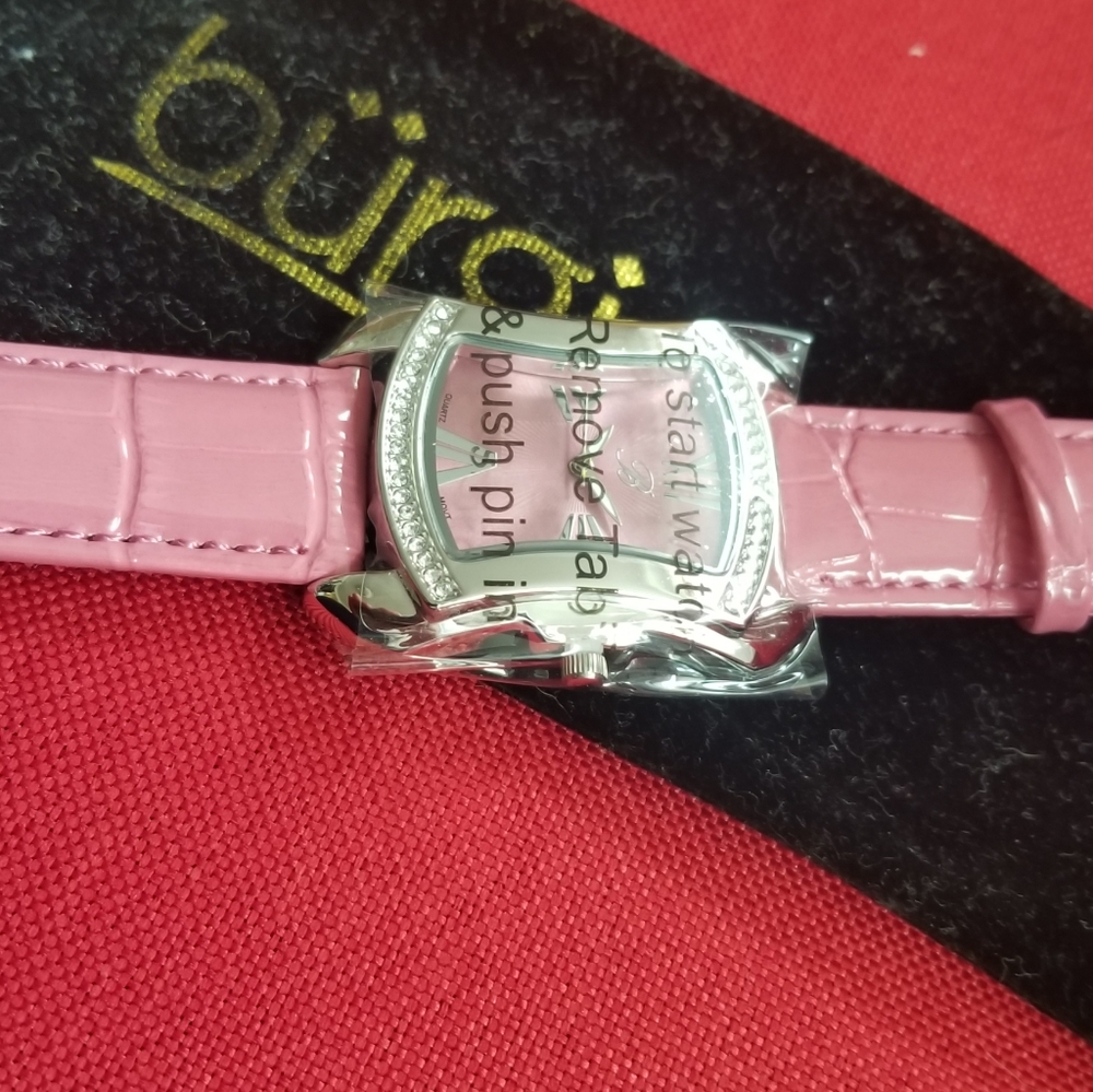 Burgi fuchsia watch new without tags